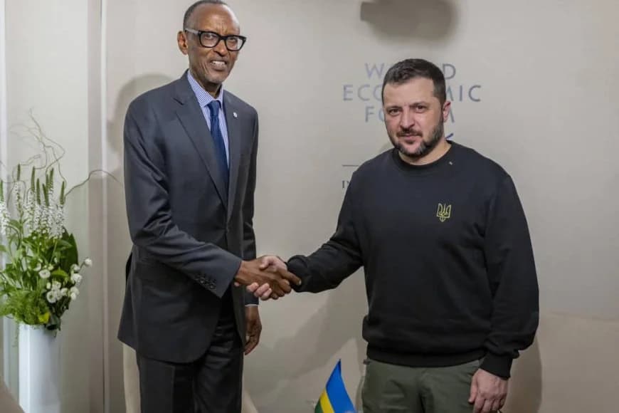 President Kagame met with Zelensky of Ukraine and US Secretary of State
