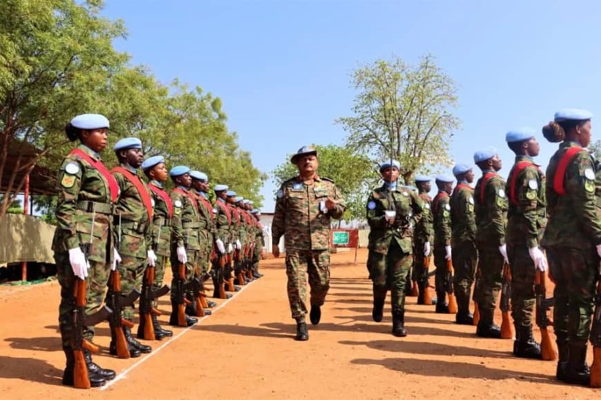 UNMISS Force Commander appreciates Rwandan peacekeepers in South Sudan