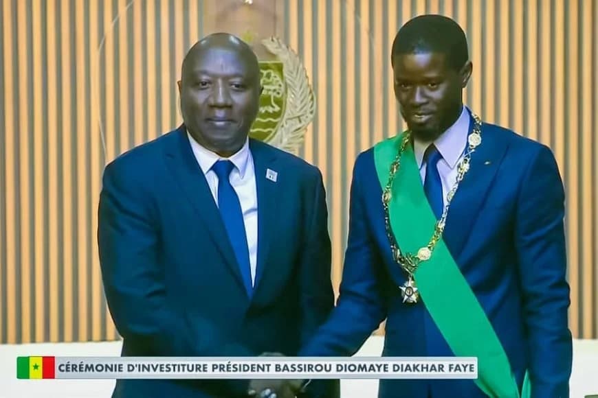 Dr Ngirente represents President Kagame in the swearing-in ceremony of Bassirou Diomaye
