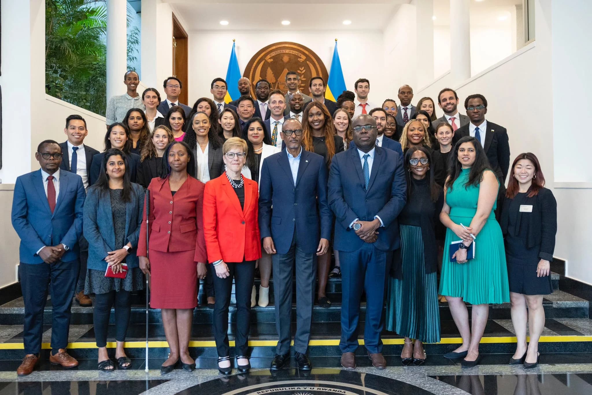 President Kagame meets Wharton Business School students