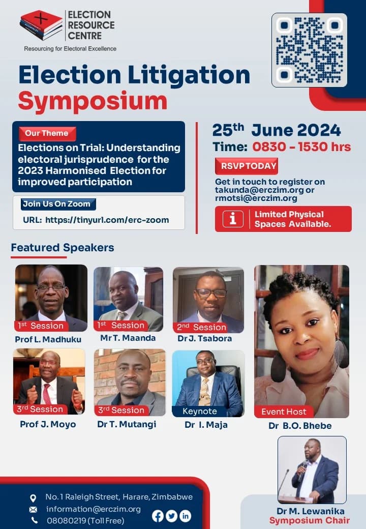 ERC Symposium Explores Electoral Jurisprudence in Zimbabwe
