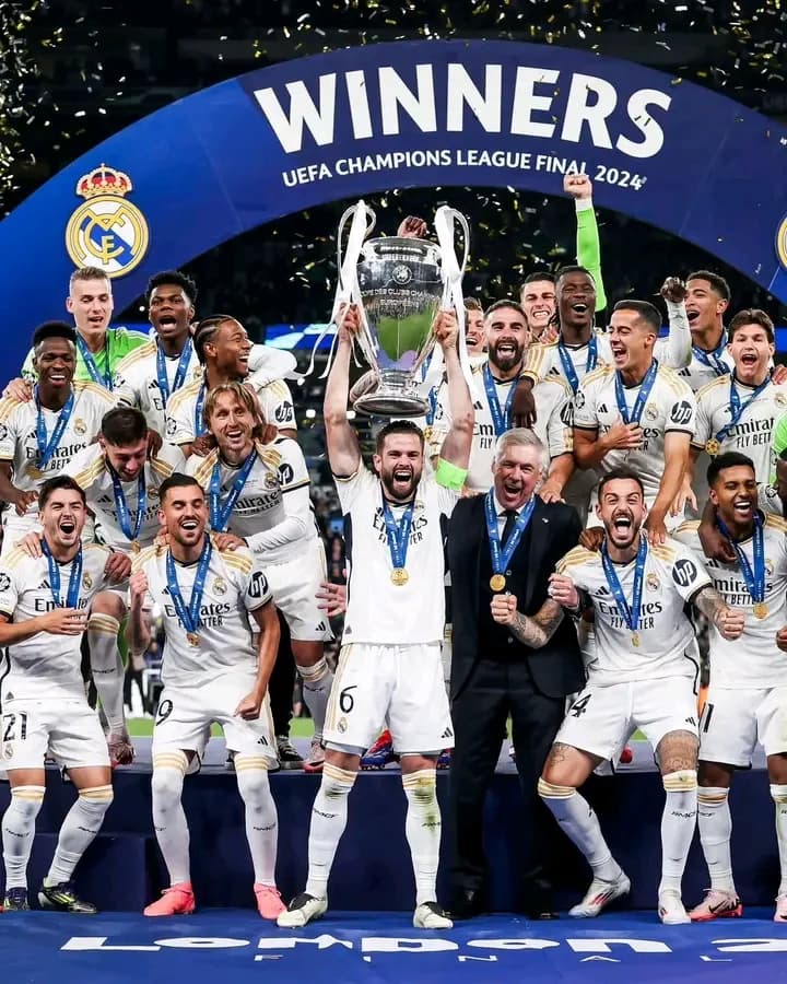 Real Madrid Clinches 15th UEFA Champions League Title with 2-0 Victory Over Borussia Dortmund at Wembley