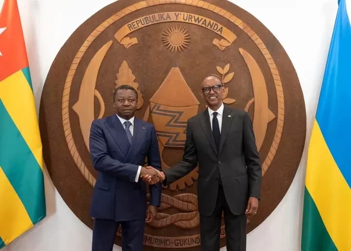 President Kagame Hosts Togolese and Angolan Leaders at Urugwiro Village