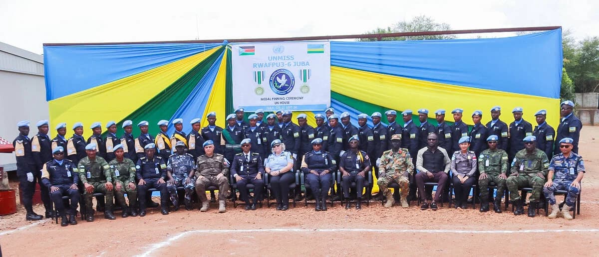 South Sudan: 160 Rwandan Police peacekeepers awarded UN service medal