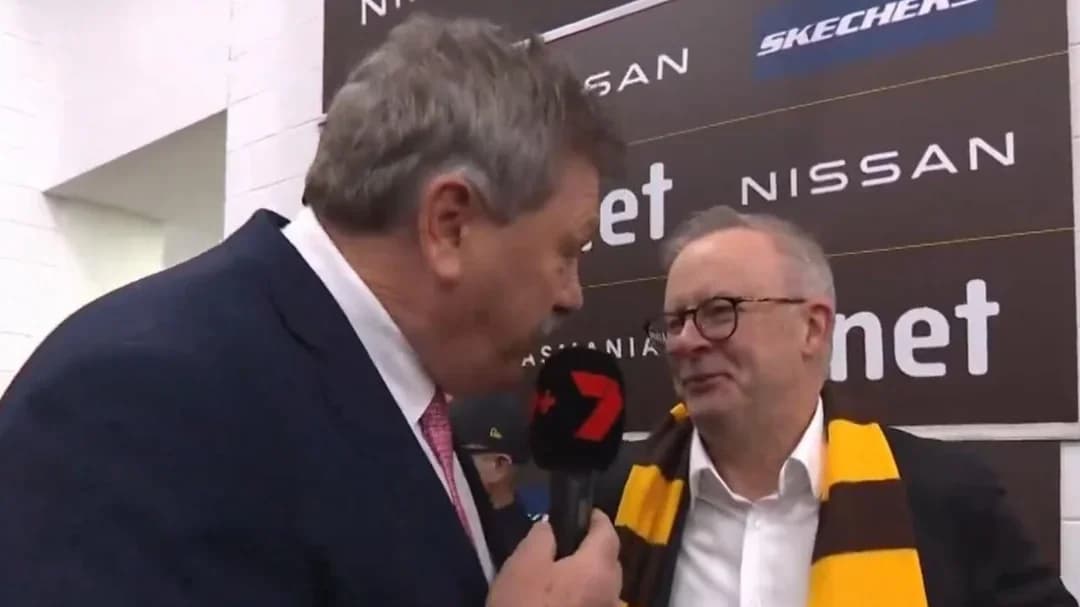 AFL Great Nathan Brown Criticizes Prime Minister Anthony Albanese's Dressing Room Visit After Hawthorn Victory