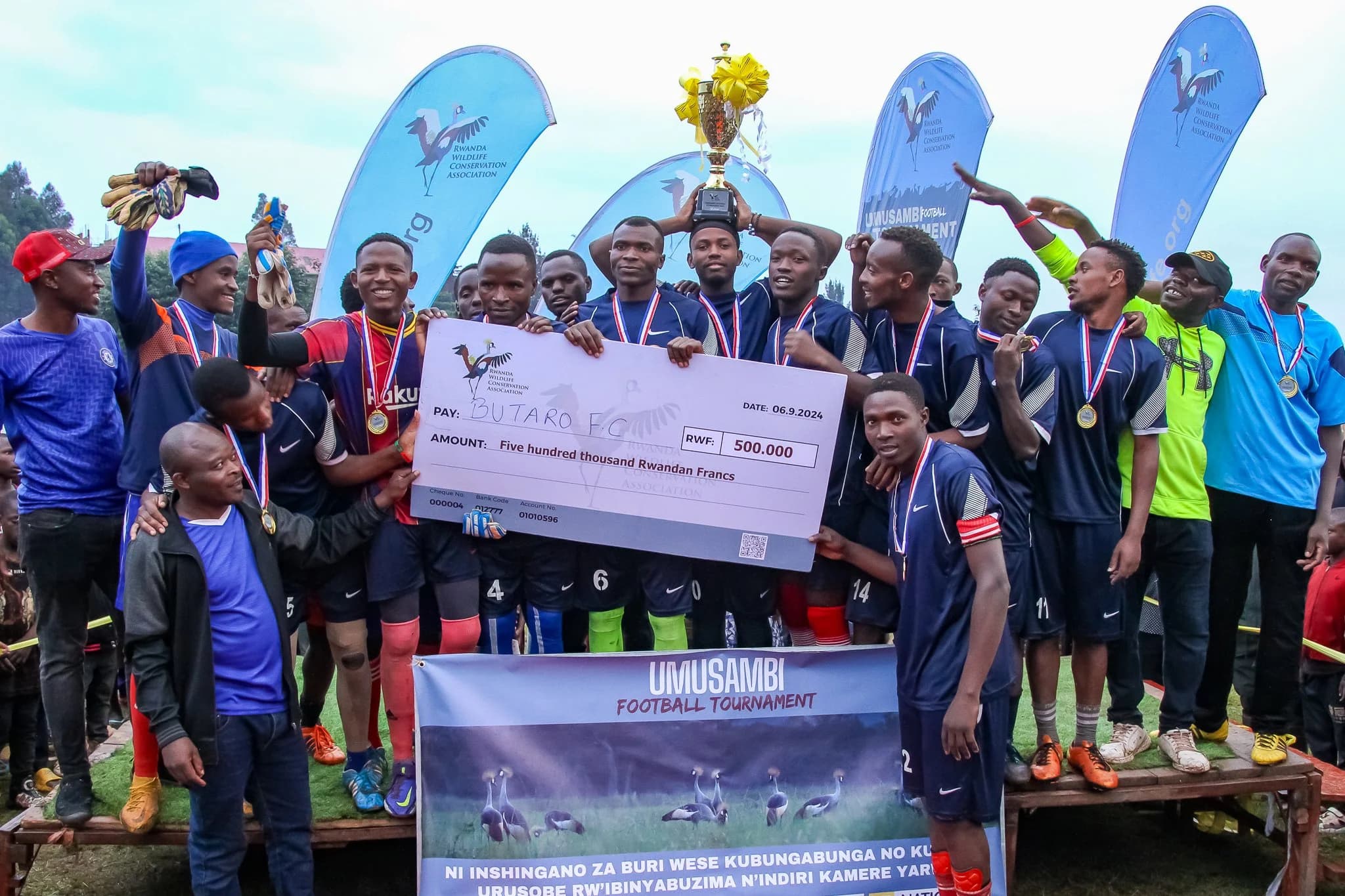 Burera and Gicumbi districts celebrate environmental conservation with Umusambi Football tournament