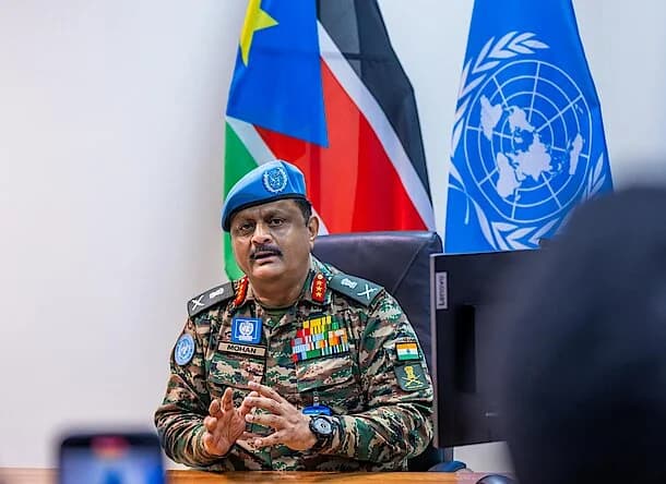 UNMISS Force commander hails Rwandan peacekeepers for their efficiency, professionalism