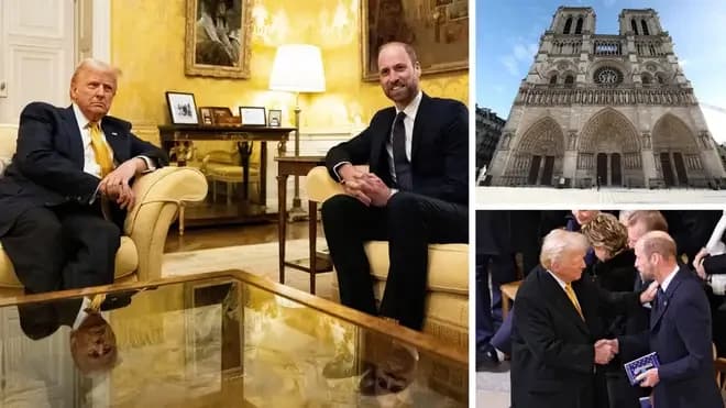 Unity and Resilience: President-elect Donald Trump Meets Prince William at Notre-Dame Reopening