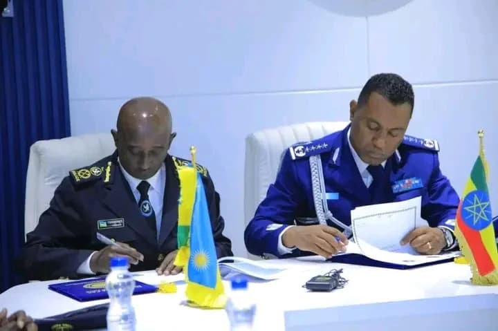 Rwanda National Police, Ethiopian Federal Police Sign Memorandum of Understanding