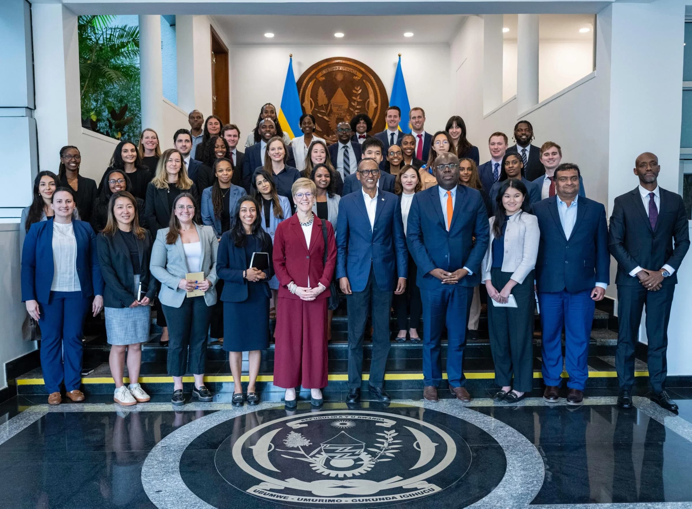 President Kagame Receives Wharton School Delegation