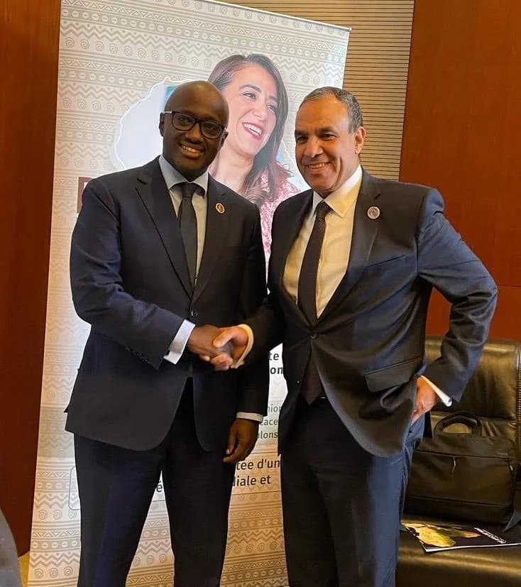 Minister Nduhungirehe, Egyptian Counterpart Discuss Security Situation in the Great Lakes Region
