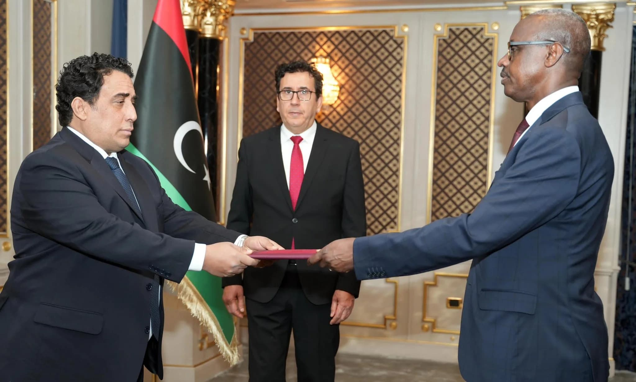 Amb. CG Dan Munyuza Presents Credentials to Chairman of Libya’s Presidential Council