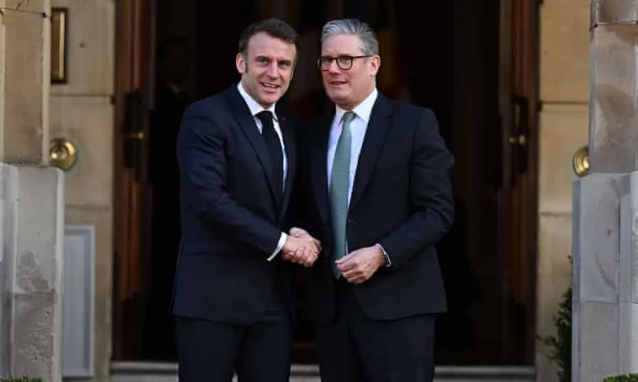 Macron Arrives in London for Key Summit Hosted by Keir Starmer