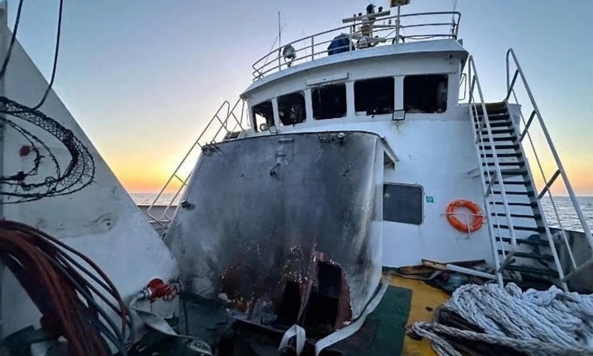 Gaza-Bound Aid Ship Bombed in International Waters, Activists Blame Israel