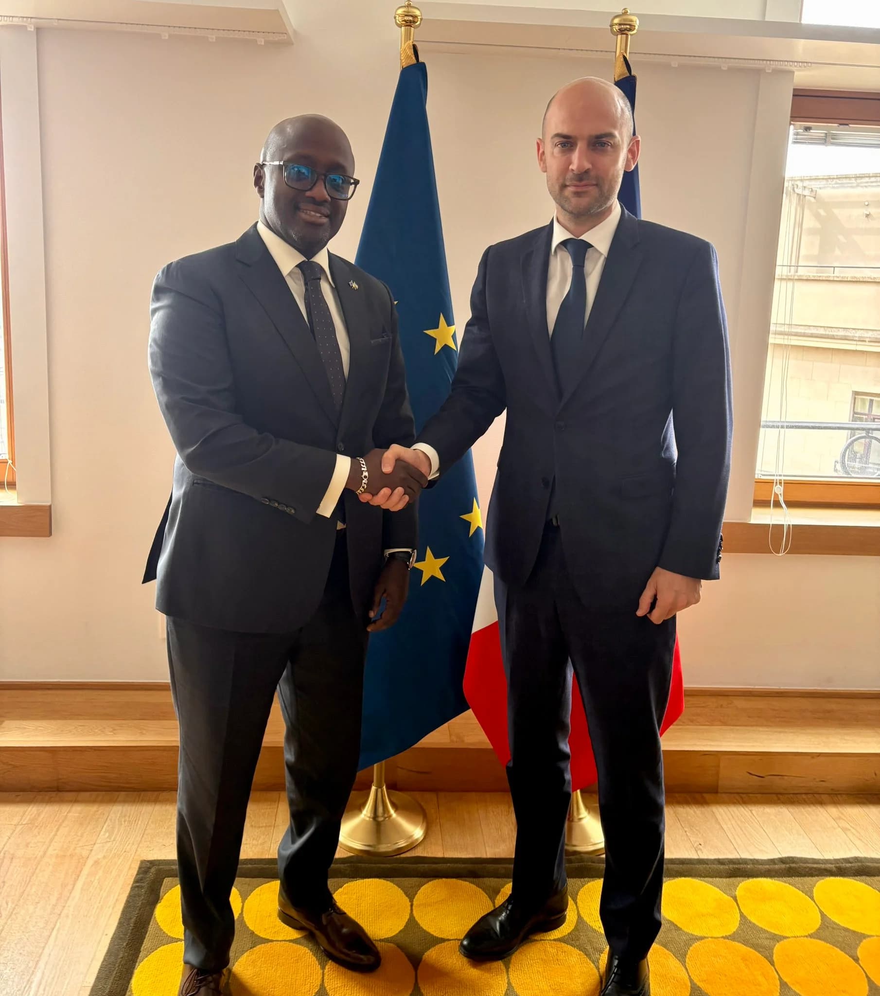Minister Nduhungirehe discusses cooperation with French, Maltese counterparts