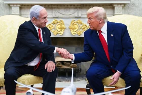Netanyahu Vows He Will Continue Cooperation with Trump Against 'Common Enemies'