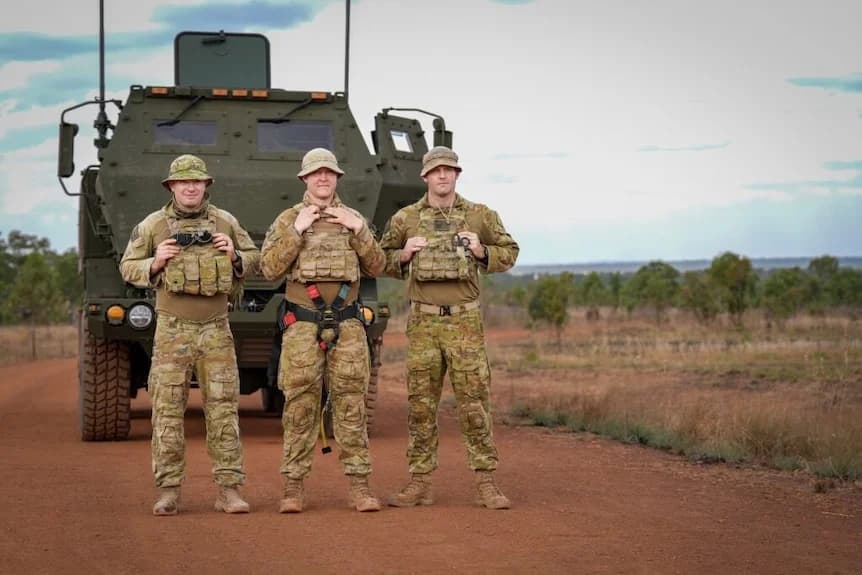 Talisman Sabre is the largest annual bilateral military exercise between Australia and the United States. (ABC News: roxanne Fitzgerald)