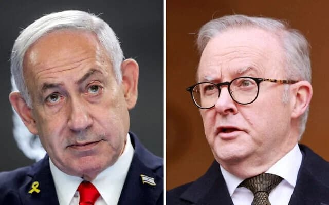 Netanyahu calls Albanese “a weak politician who betrayed Israel, abandoned Australian Jews”