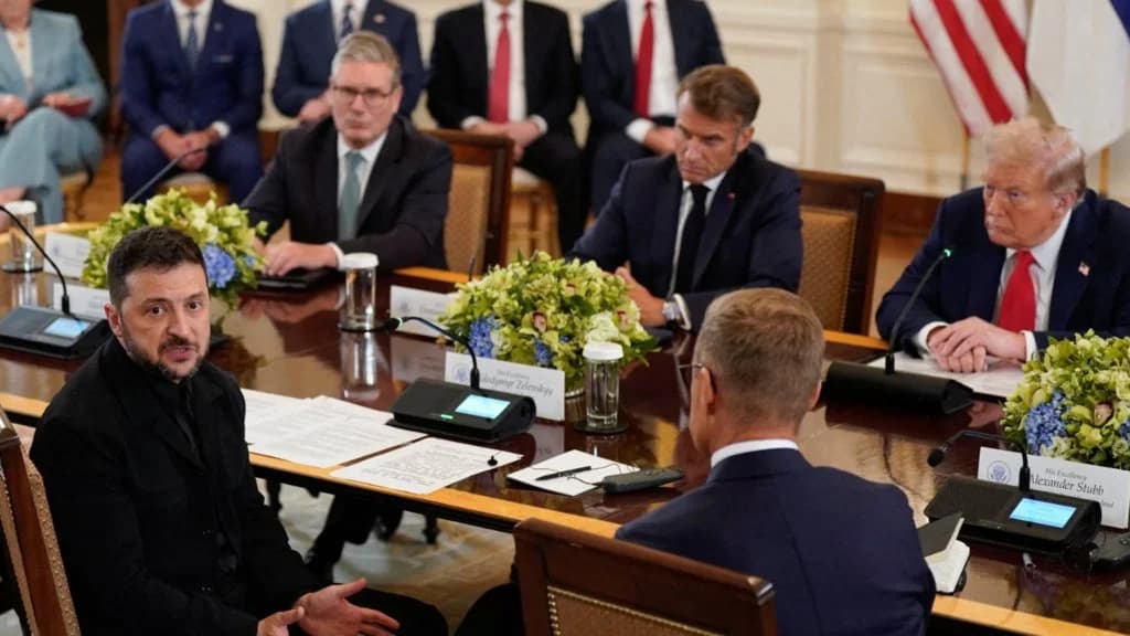European leaders head to Washington for talks on ending Ukraine war