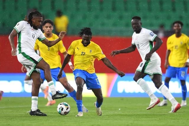 Victor Osimhen and Chidera Ejuke Shine as Nigeria
