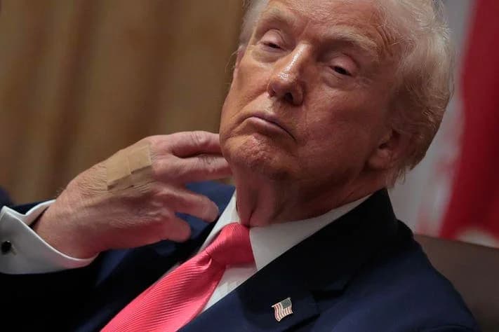 White House explains bruise on Trump’s hand