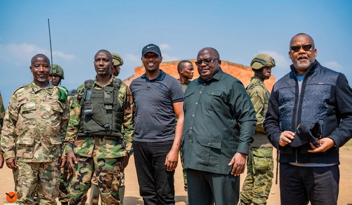 Senior officials of AFC/M23 pose for photo in eastern DRC