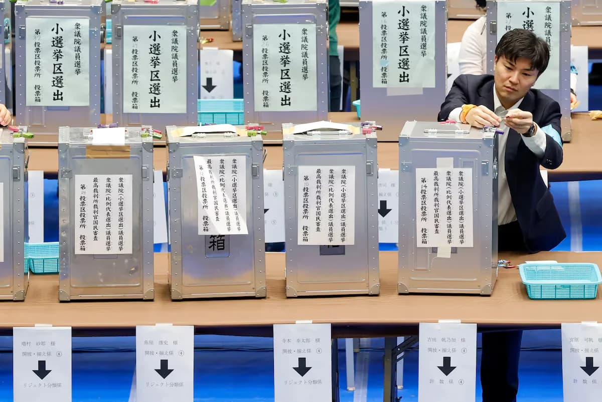 Japan votes for certainty as exit polls point to Takaichi landslide