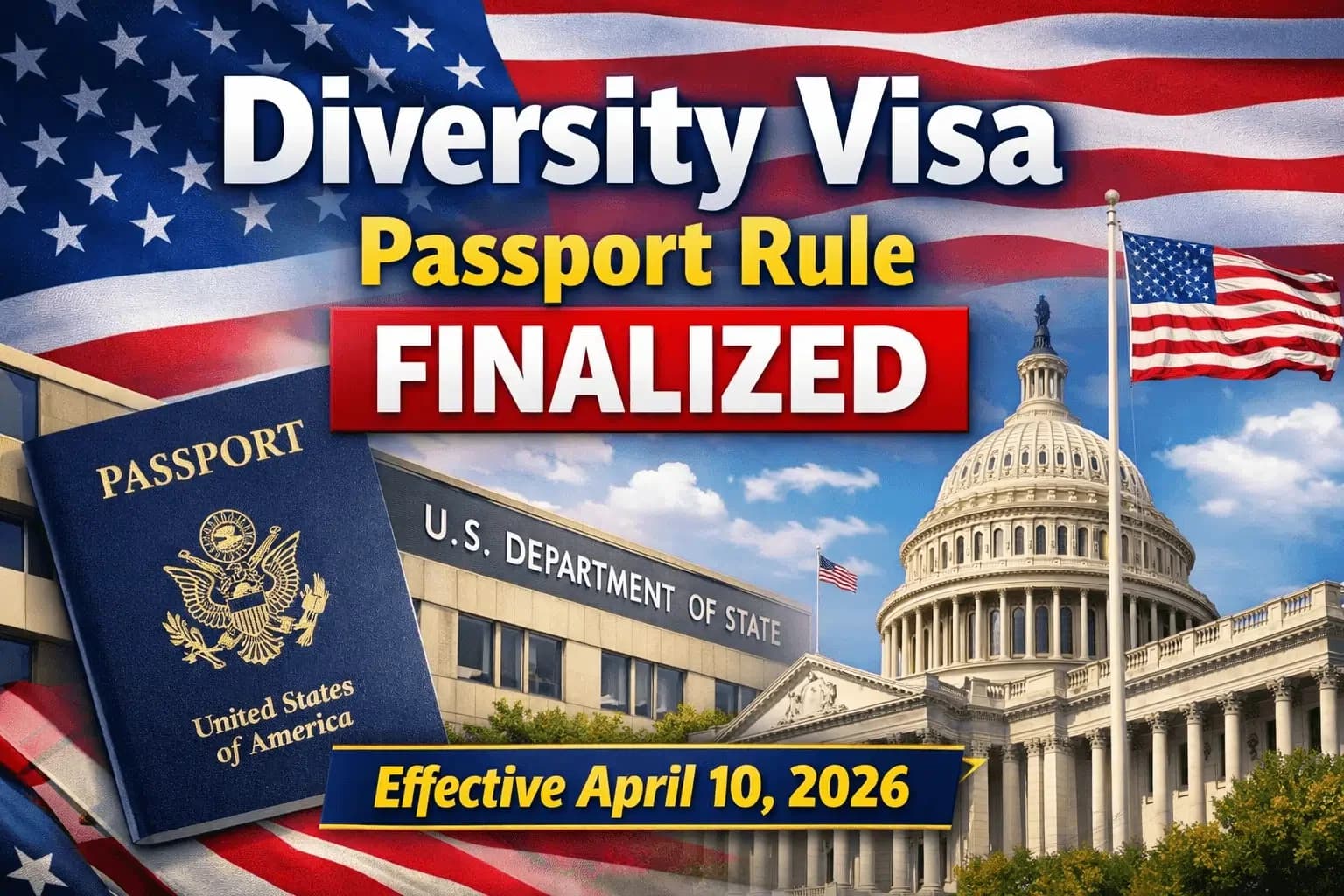 U.S. Diversity Visa Lottery to Require Passports for Applicants Starting 2026