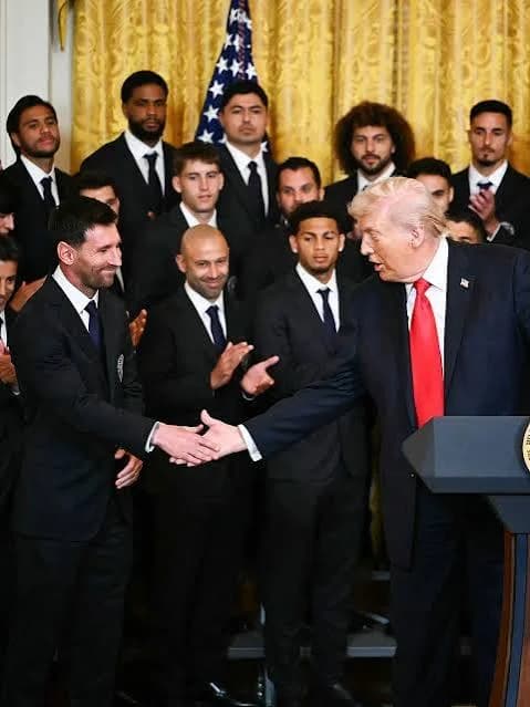 Lionel Messi Welcomed by Donald Trump at the White House