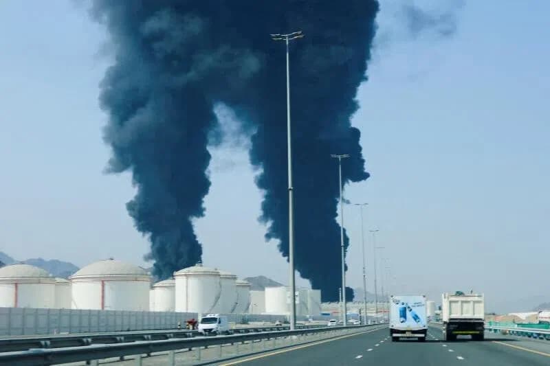 Drone Attack Hits Fujairah Oil Zone; Three Indian Workers Injured as UAE Intercepts Missiles