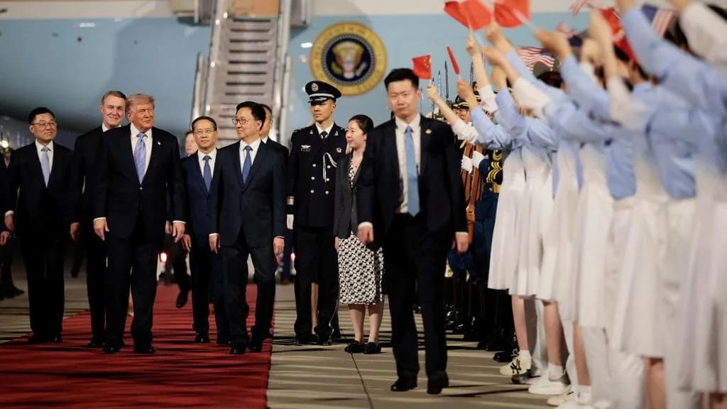 Trump arrives in Beijing for high-stakes summit with Xi Jinping