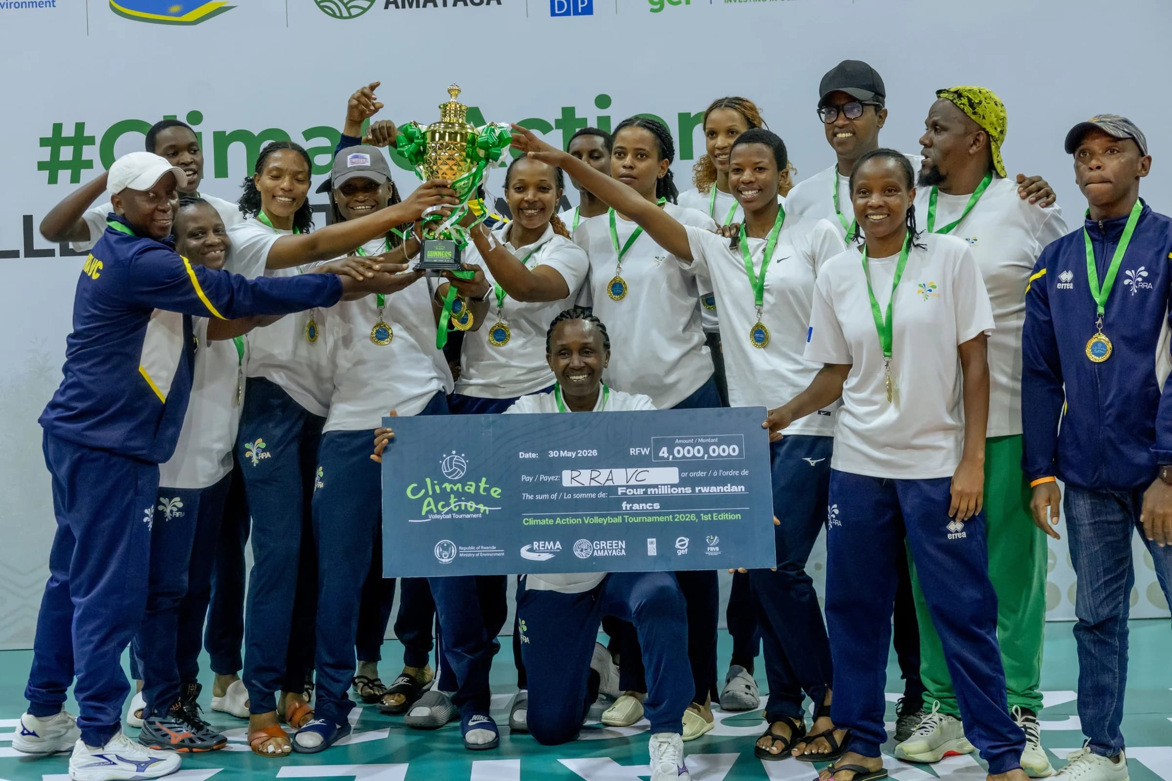 Police VC and RRA WVC Win Inaugural Climate Action Volleyball Tournament