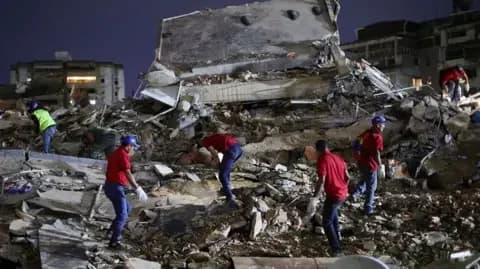 Night of Terror: twin earthquakes devastate venezuela as death toll rises and thousands fear the worst