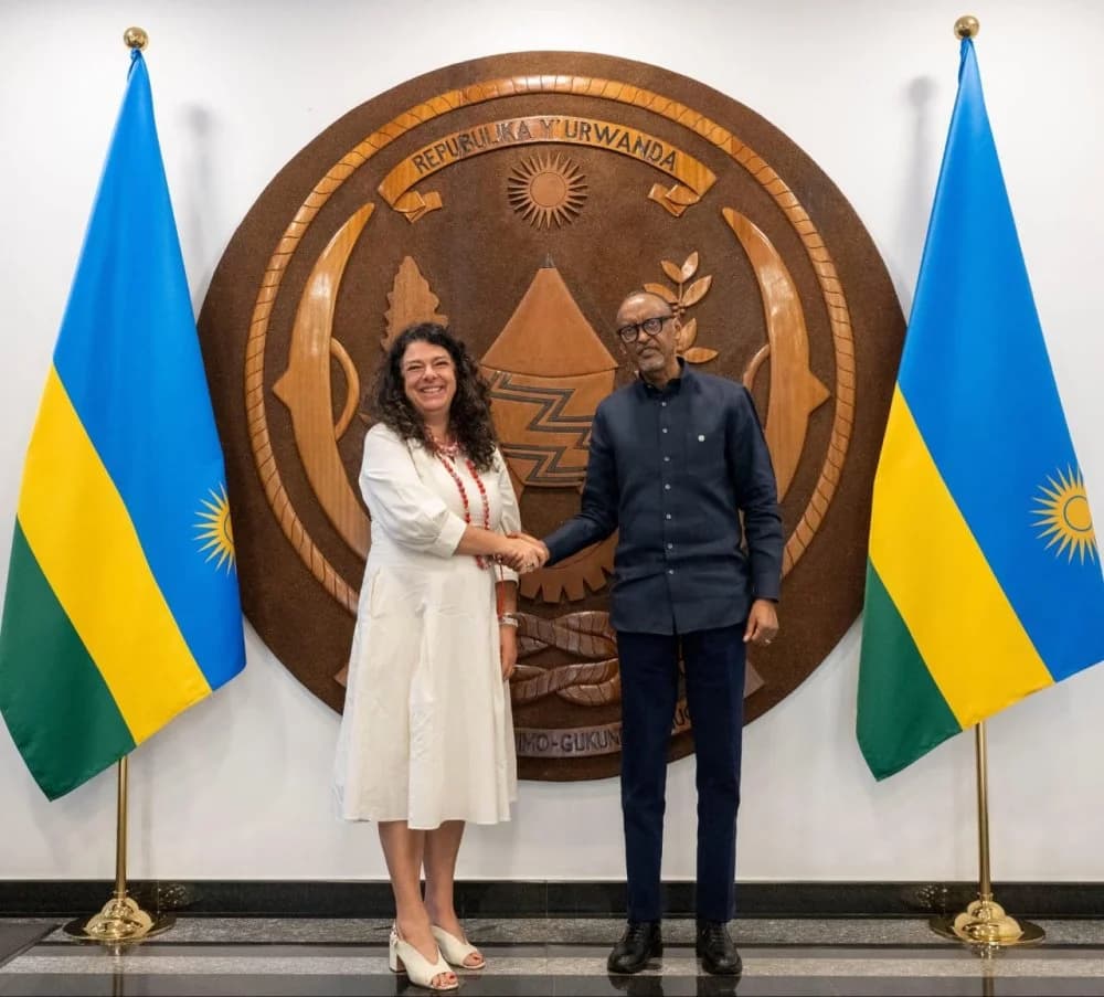 President Kagame Receives Outgoing EU Ambassador to Rwanda Belén Calvo Uyarra
