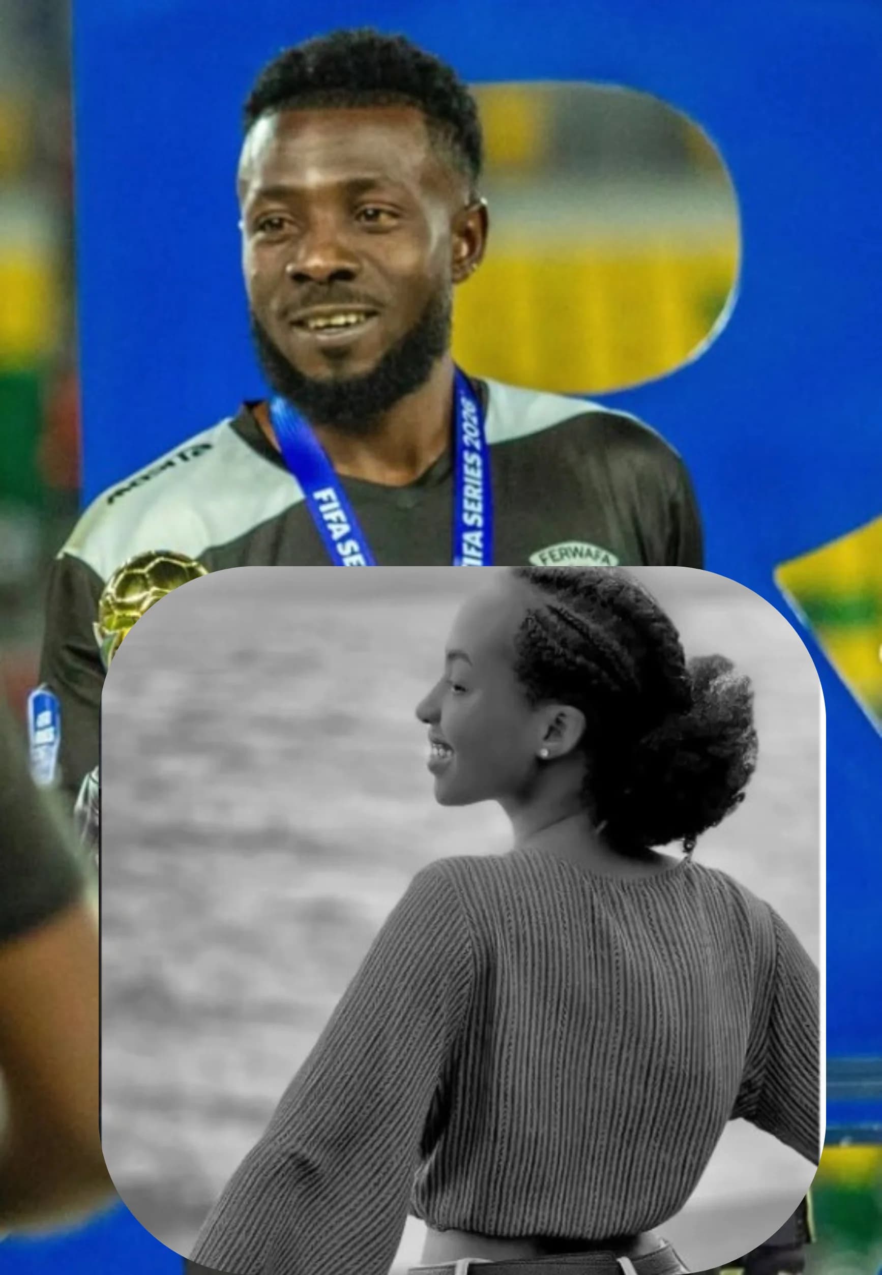 Dore amafoto  y’umukobwa w’ikizungerezi bikekwa ko yatwaye umutima w’umuzamu w’Amavubi Kwizera Olivier