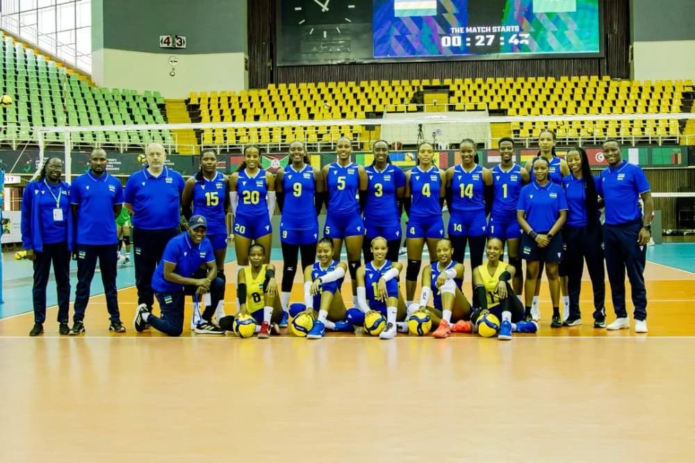 Rwanda Women’s Volleyball Team Reaches African Championship Quarter-Finals