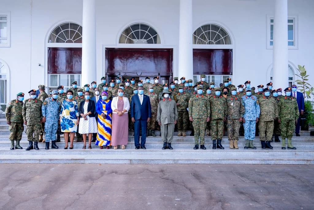 Strengthening National Security: UPDF High Command Meeting at State House Entebbe