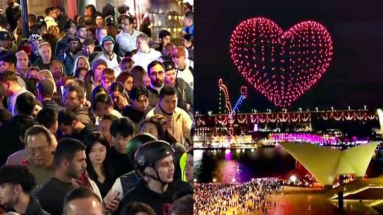 Chaos Unfolds at Vivid Sydney's Annual Light Show: Thousands Crowd Harbour for Drone Spectacle
