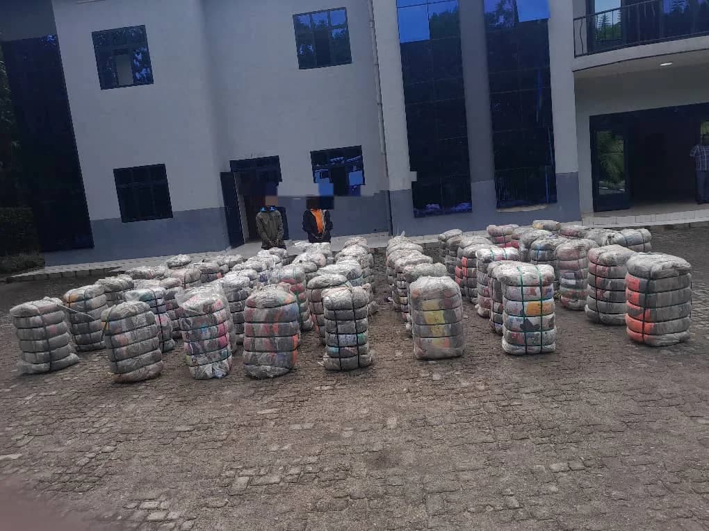 RUBAVU: Police seize 62 bales of smuggled second-hand clothes